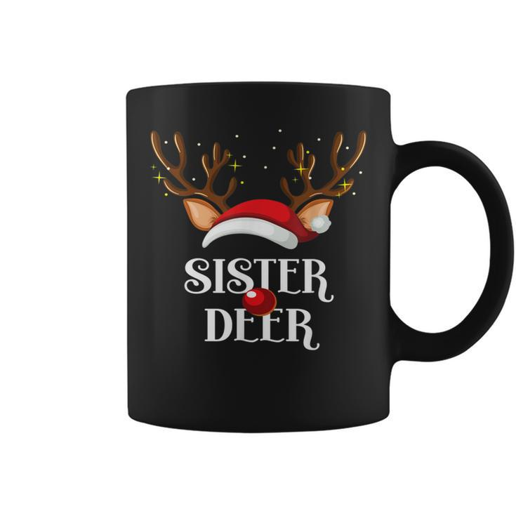 Sister Deer Family Matching Christmas Reindeer Party Coffee Mug