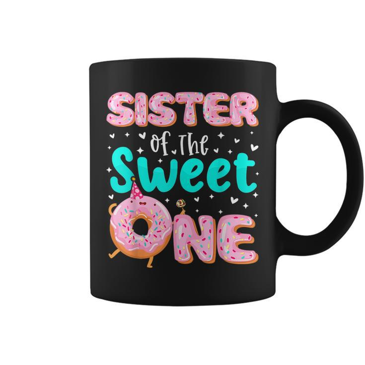 Sister Of The Sweet One 1St Birthday Donut Theme Family  Coffee Mug