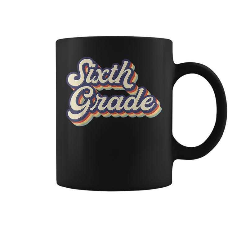 Sixth Grade Teacher Retro Vintage 6Th Grade Teacher Team Coffee Mug