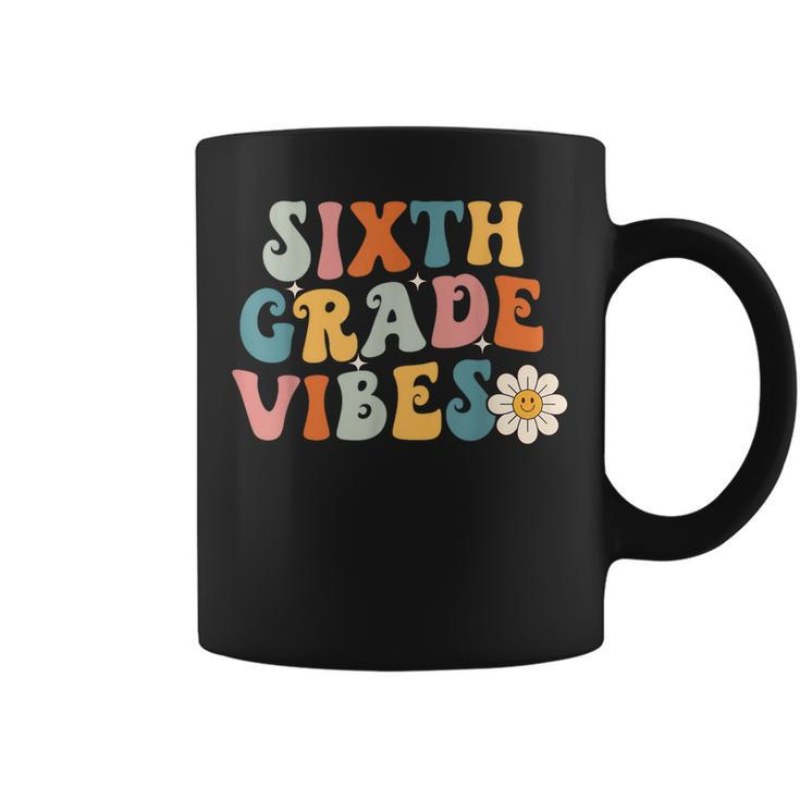 Sixth Grade Vibes 6Th Grade Team Retro 1St Day Of School Coffee Mug