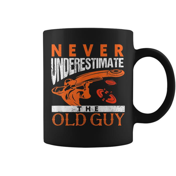 Skeet Shooting Never Underestimate The Old Guy Trap Shooters Gift For Mens Coffee Mug