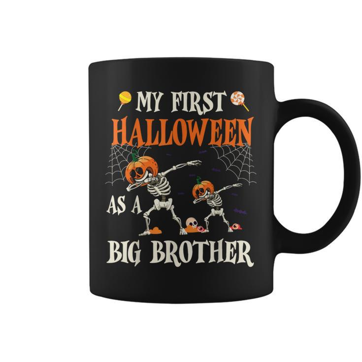 Skeleton Dabbin Together My First Halloween As A Big Brother Coffee Mug