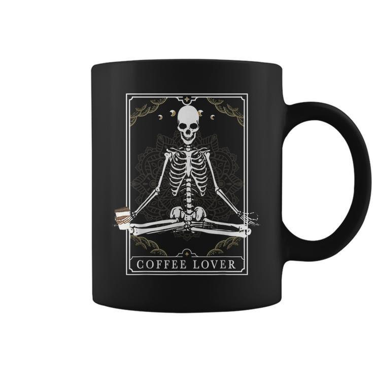 Skeleton Drinking Coffee For Women & Skeleton Horror Coffee Drinking s  Coffee Mug
