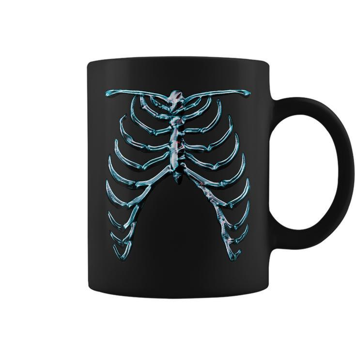 Skeleton Rib Cage Cool Halloween Ver 1B Halloween Coffee Mug