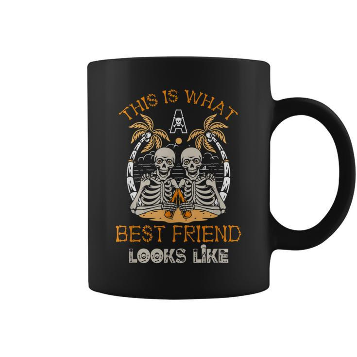 Skull Skeleton This Is What A Best Friend Looks Like  Coffee Mug