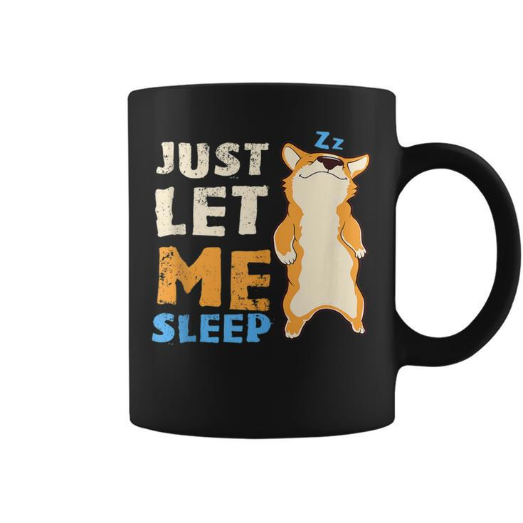 Sleeping Corgi Dog Sleep Pajamas  Coffee Mug