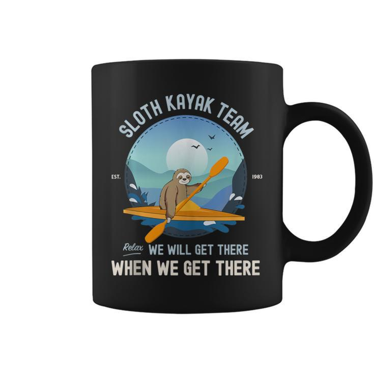 Sloth Kayaking Sloth Kayak Team Coffee Mug