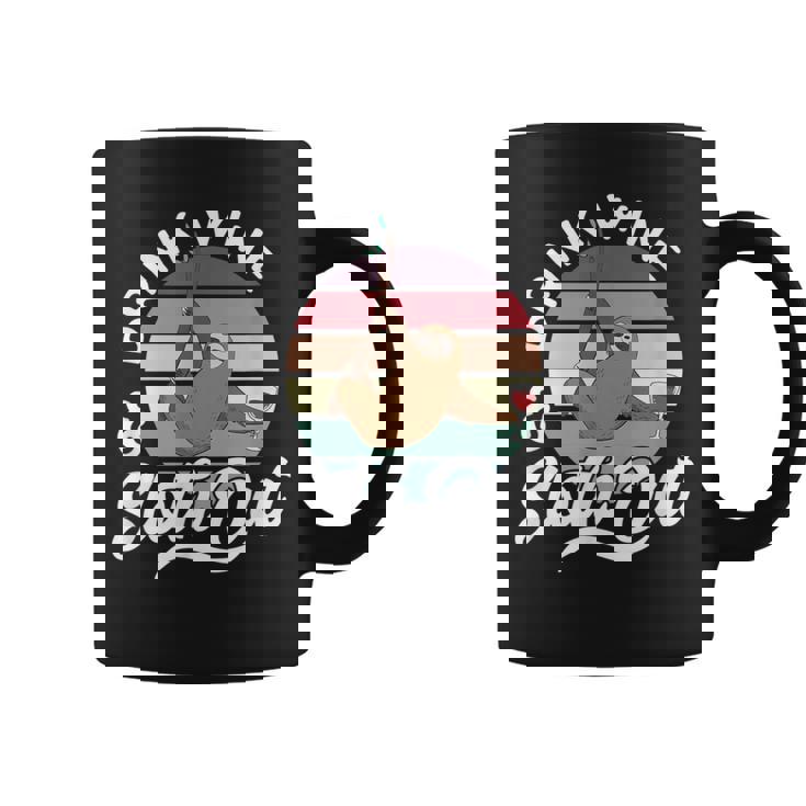 Sloth Graphic Wine Coffee Mug