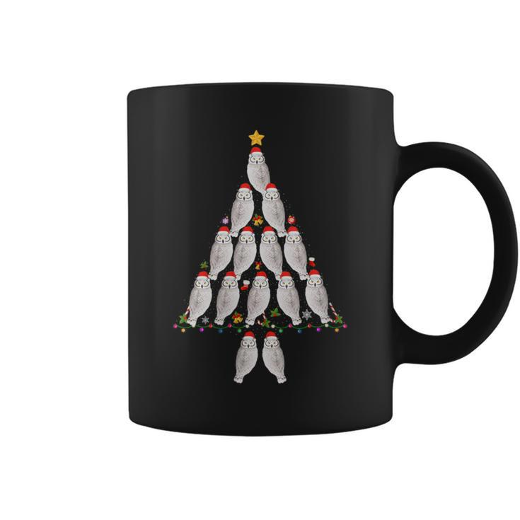 Snowy Owl Christmas Tree Ugly Christmas Sweater Coffee Mug