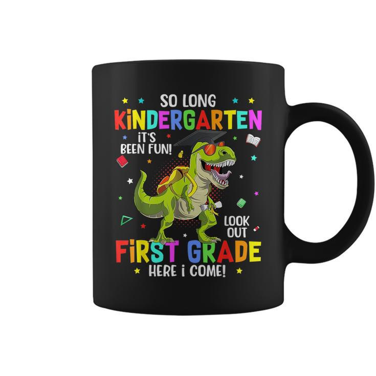 So Long Kindergarten Hello 1St Grade Graduation T Rex Boys  Coffee Mug