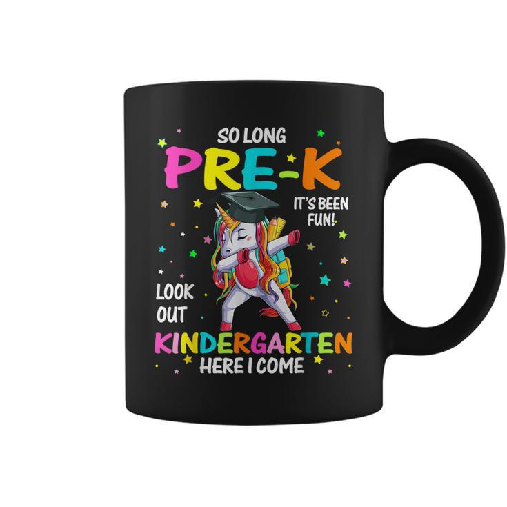 So Long Pre-K Kindergarten Here I Come Unicorn Graduation  Coffee Mug