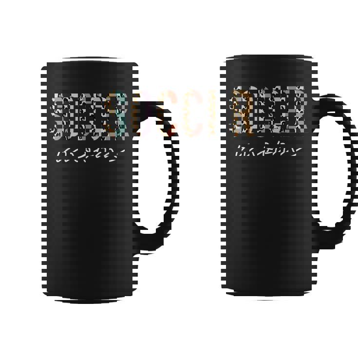 Soccer Mom Leopard Print Soccer Mama Mother's Day Coffee Mug