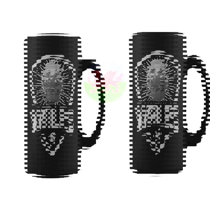 Soccer Support The Team Football Fan Welsh Wales Flag Coffee Mug