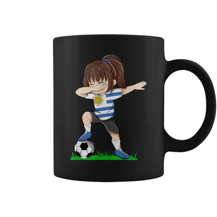 Soccer Uruguay Jersey Uruguay Flag Football Girls Dab Coffee Mug