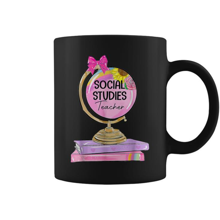 Social Studies Teacher Earth Globe Welcome Back To School Coffee Mug