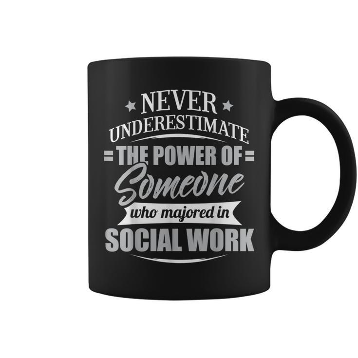 Social Work For & Never Underestimate Coffee Mug