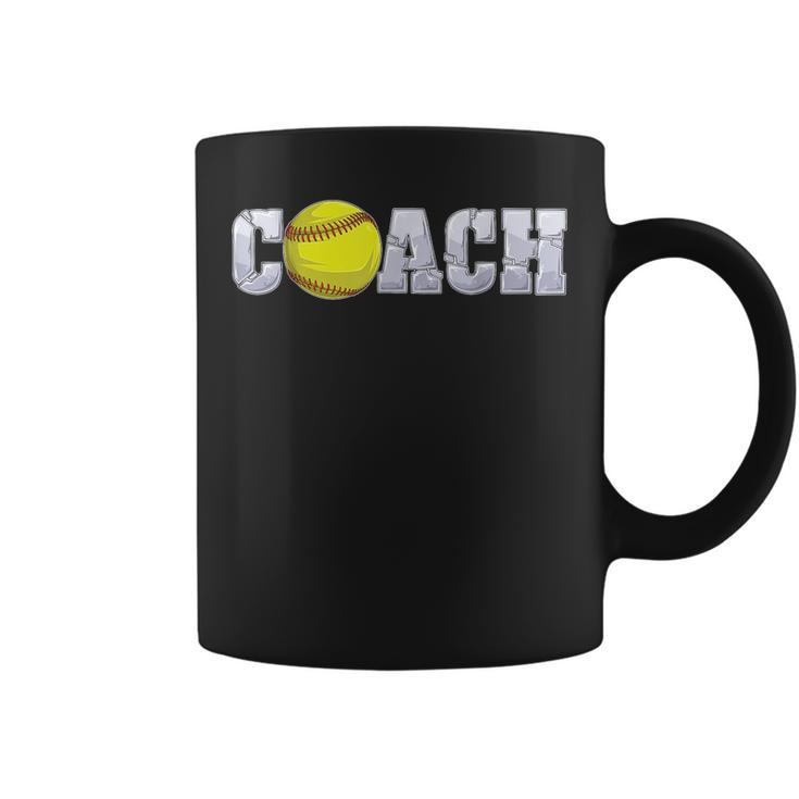 Softball Coach Coaching Assistant Coach Softball Team Men  Coffee Mug