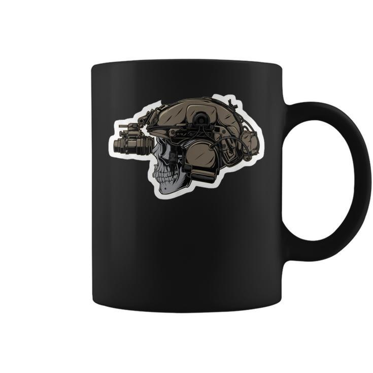 Solider Skull Tactical Operator Military Veteran Morale  Coffee Mug