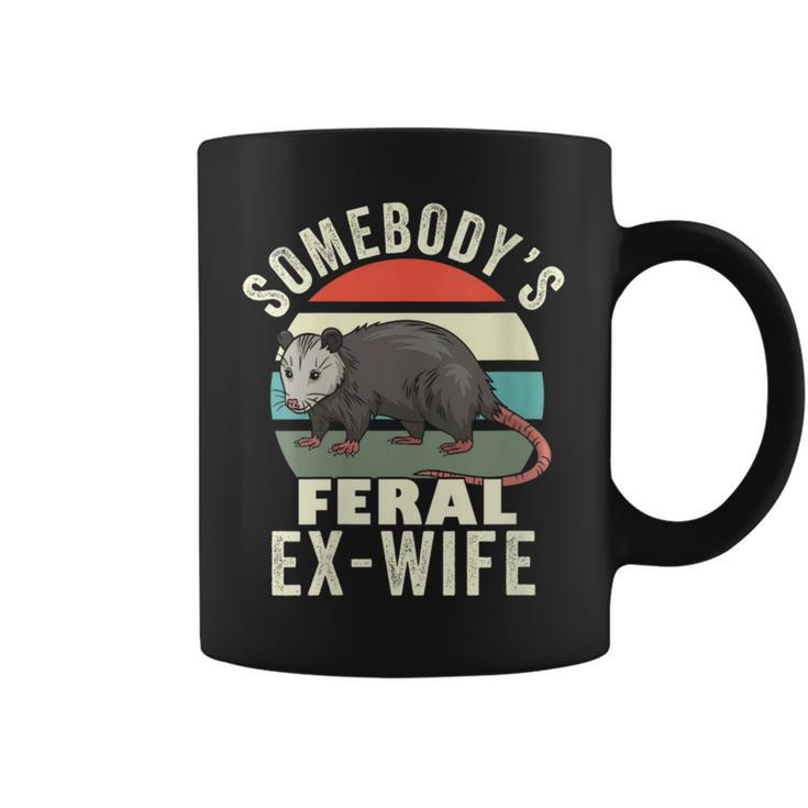 Somebodys Feral Ex Wife Funny Divorce Retro Feral Cat Mom Gifts For Mom Funny Gifts Coffee Mug