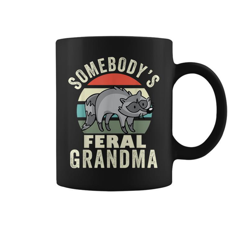 Somebodys Feral Grandma Wild Grandmother Family Retro  Coffee Mug
