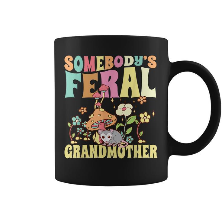 Somebodys Feral Grandmother Wild Family Grandma Opossum  Coffee Mug