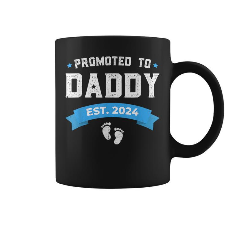 Soon To Be Dad Est 2024 Fathers Day New Dad Vintage Gift  Coffee Mug