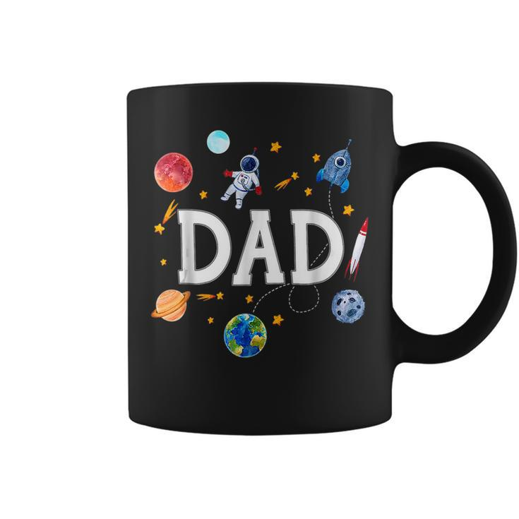 Space Dad Outer Space Crew Astronaut Funny Fathers Day 2023  Gift For Women Coffee Mug