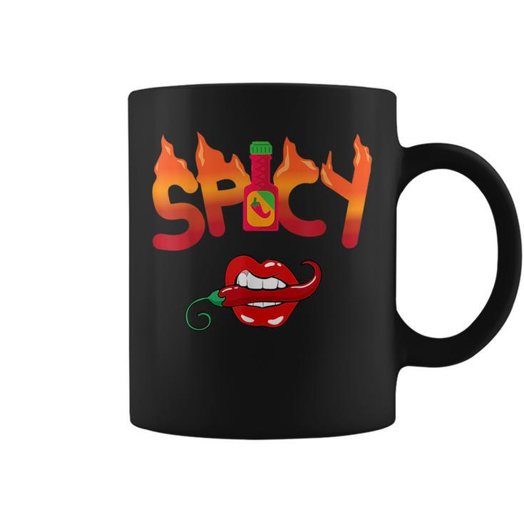 Spicy Cute Funny Hot Sauce Coffee Mug