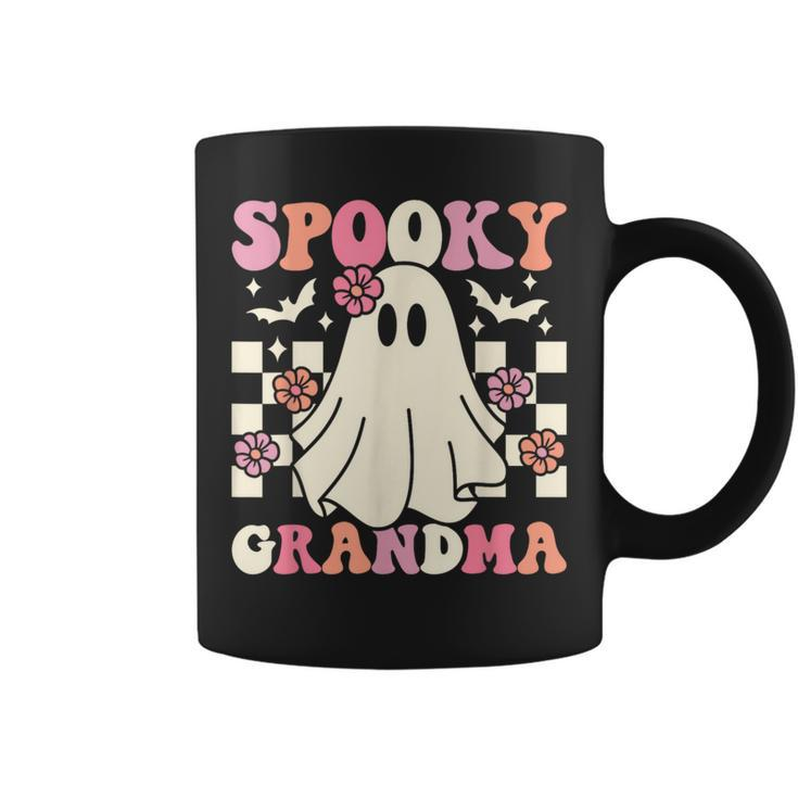 Spooky Grandma Halloween Ghost Costume Retro Groovy Coffee Mug