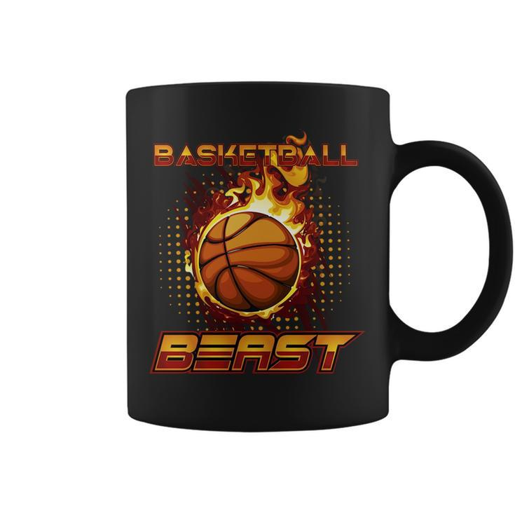 Sports Athletic Motivational Basketball Beast   Coffee Mug