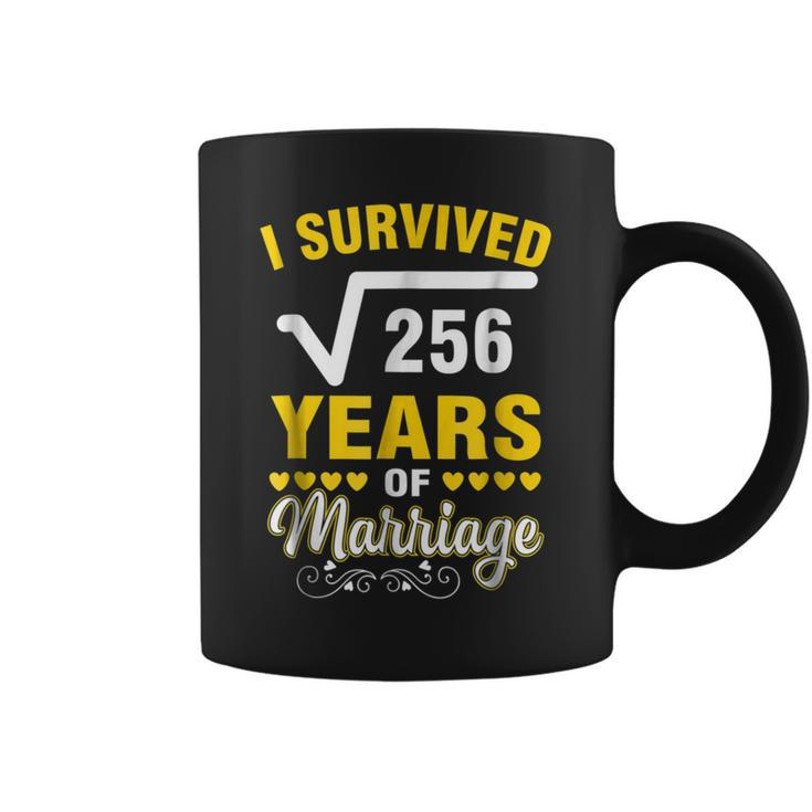 Square Root Of 256 16 Years Wedding Anniversary Coffee Mug