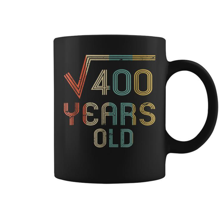 Square Root Of 400 20 Years Old 20Th Birthday Gift Coffee Mug