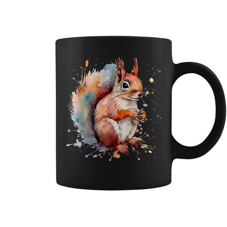 Squirrel Watercolor Coffee Mug