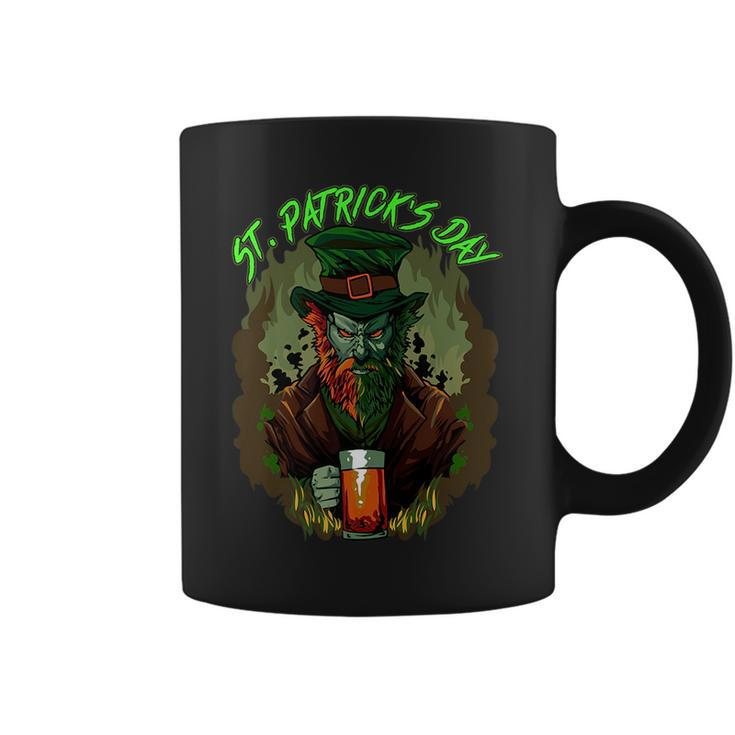 St Patricks Day Horror Scary Dark Leprechaun Spooky Cool   Coffee Mug