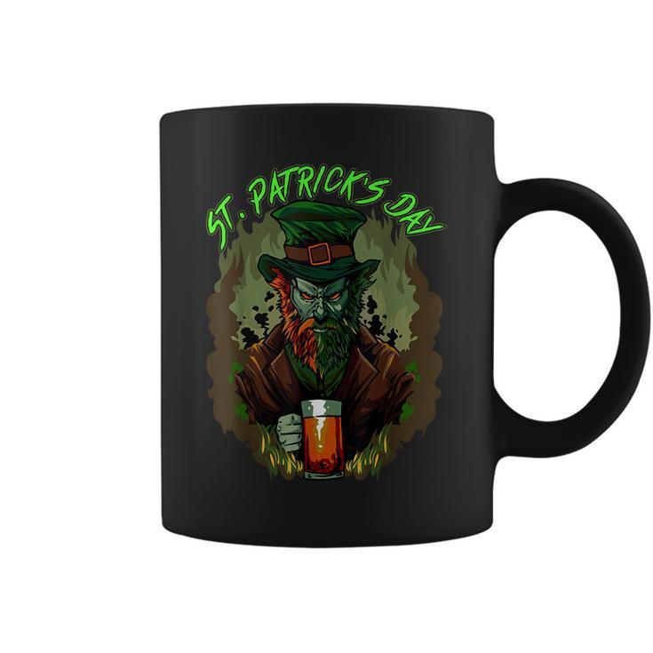 St Patrick's Day Horror Scary Dark Leprechaun Spooky Cool Leprechaun Coffee Mug