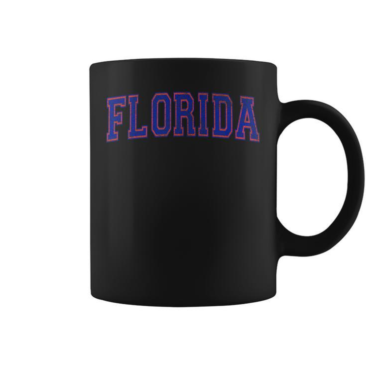 State Of Florida Varsity Distressed Coffee Mug