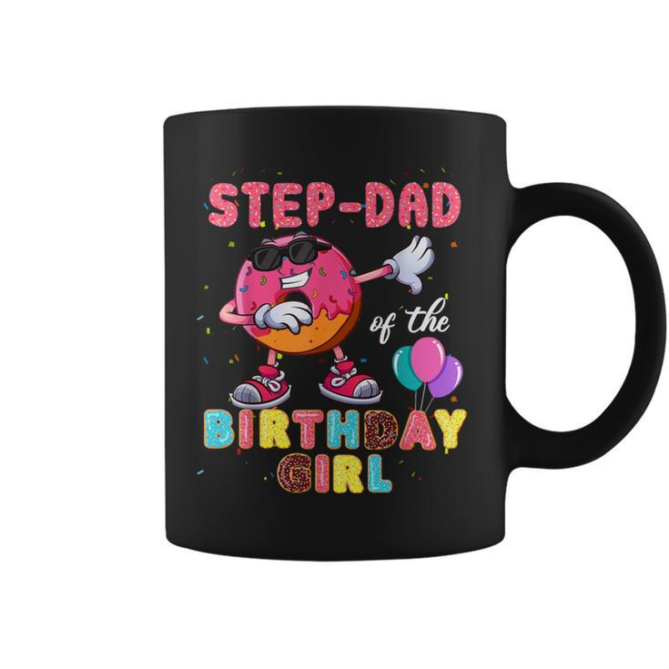 Step-Dad Of The Birthday Girl Donut Dab Birthday Coffee Mug