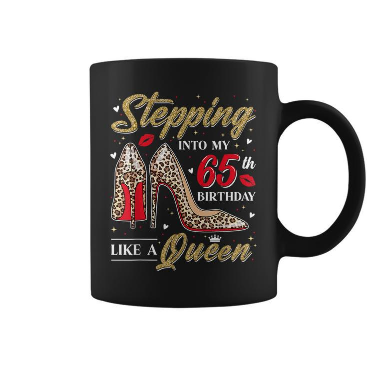 Stepping Into My 65Th Birthday Like A Queen High Heel Coffee Mug