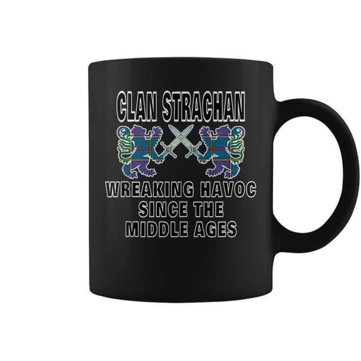 Strachan Scottish Tartan Scotland Family Clan Name Coffee Mug
