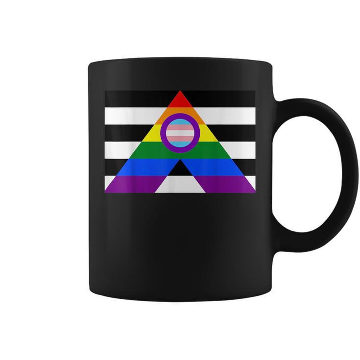 Straight Ally Pride Flag Gay Transgender Intersex Lgbtq  Coffee Mug