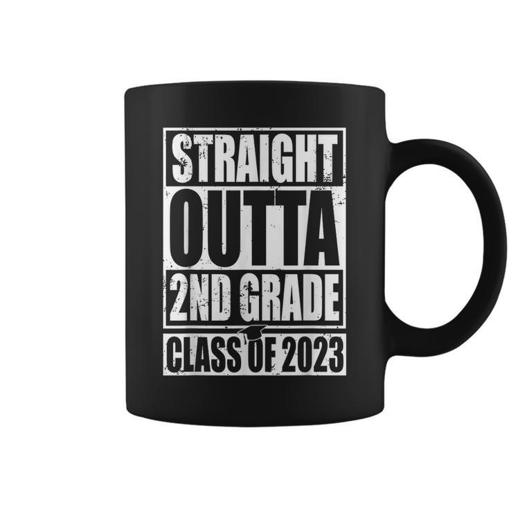 Straight Outta 2Nd Grade Graduation 2023 Class Second Grade  Coffee Mug