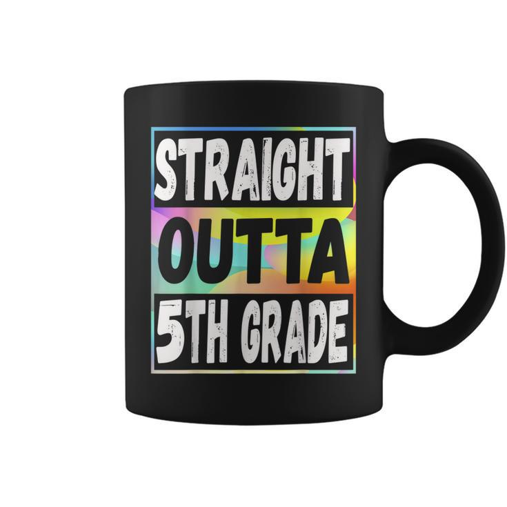 Straight Outta 5Th Grade  Colorful Base Fifth Grade Coffee Mug