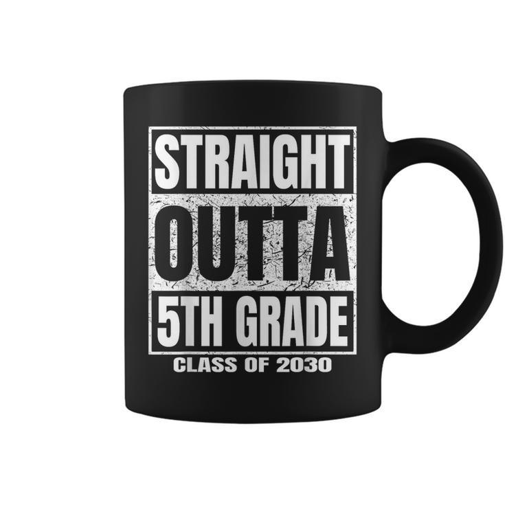 Straight Outta 5Th Grade Graduation Gifts 2030 Fifth Grade Coffee Mug