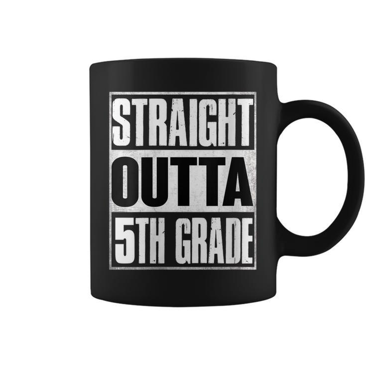 Straight Outta 5Th Grade Retro Base Fifth Grade Coffee Mug