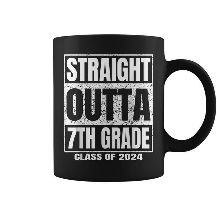 Straight Outta 7Th Grade Graduation Gifts 2024 Seventh Grade Coffee Mug