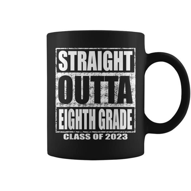 Straight Outta Eighth Grade Graduation Class 2023 8Th Grade Coffee Mug