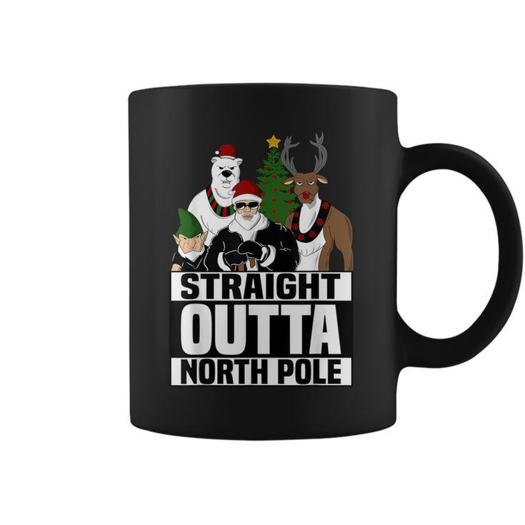 Straight Outta North Pole Christmas Pajama Coffee Mug