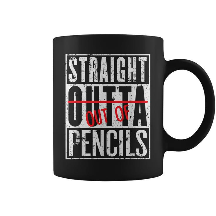 Straight Out Of Pencils English School Teacher Coffee Mug