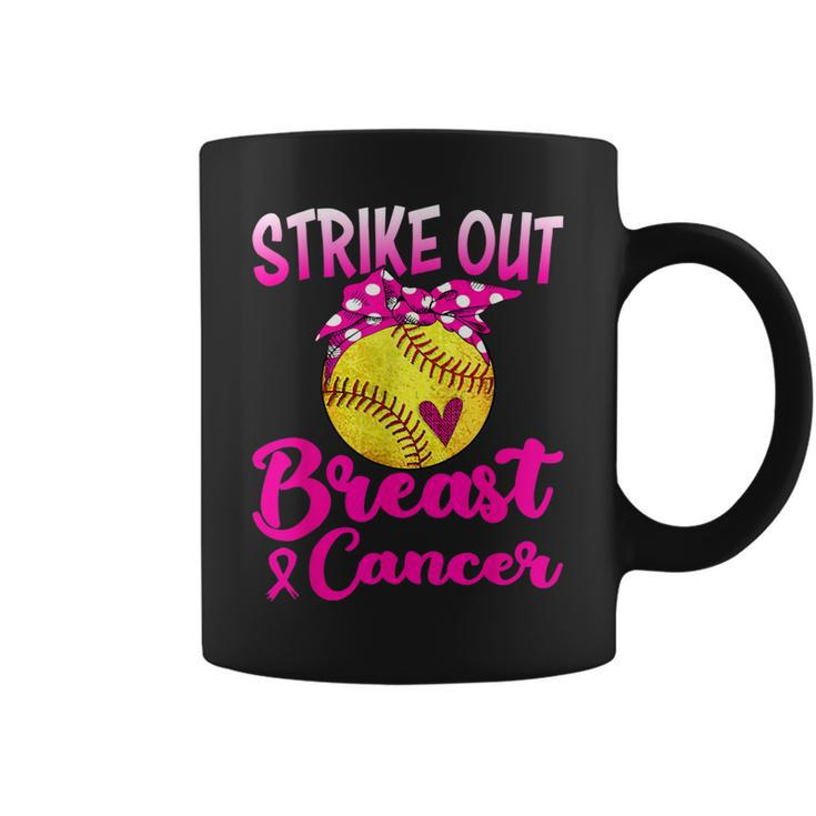 Strike Out Breast Cancer Awareness Pink Baseball Fighters Coffee Mug