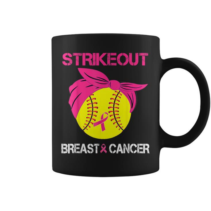 Strike Out Breast Cancer Awareness Softball Fighters Coffee Mug